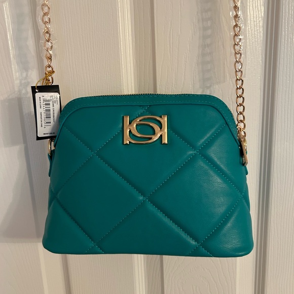 bebe Handbags - Bebe Turquoise Quilted Crossbody Bag